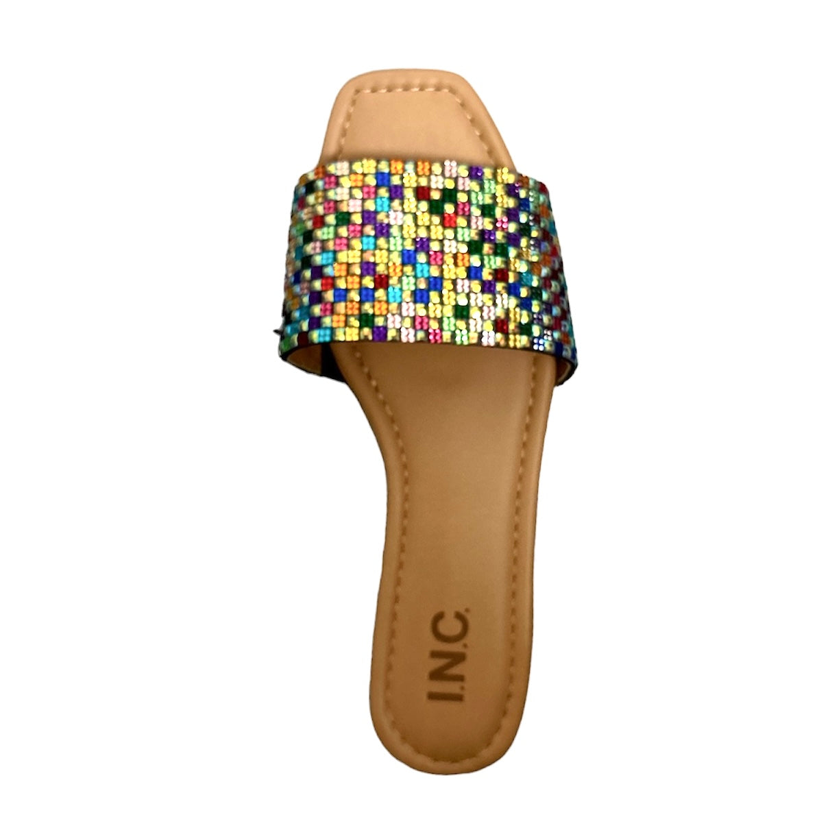 NATALIAH Women's Embellished Slide Flats Sandals