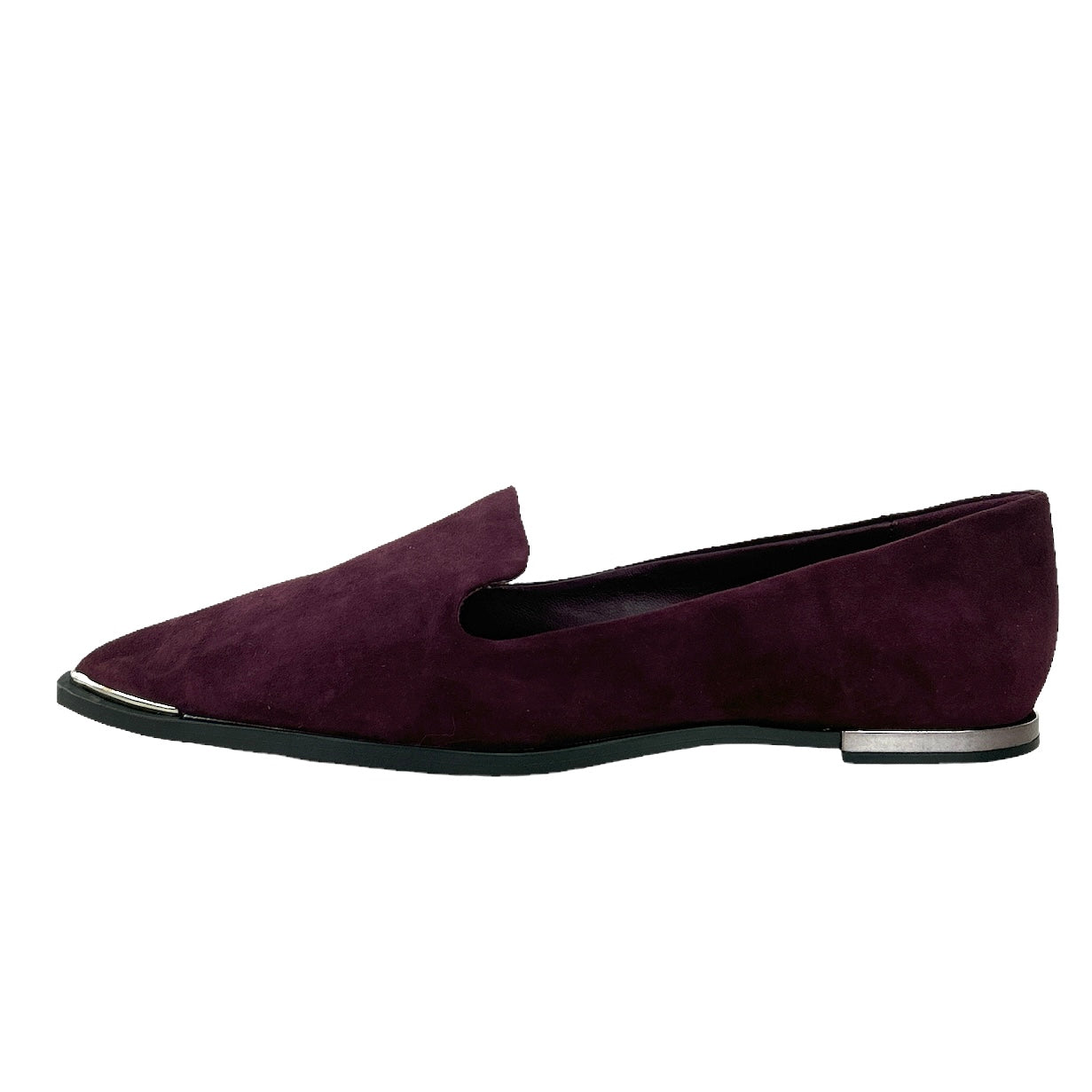 LONA Wine Red Comfort Slip-on Pointed Toe Flats Size 6 M Women's Loafers