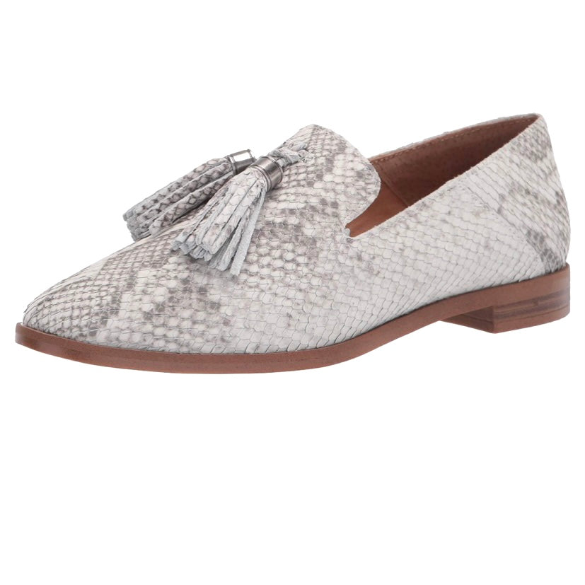 L-Hadden Natural Size 9M Almond Toe Flats Women's Loafer