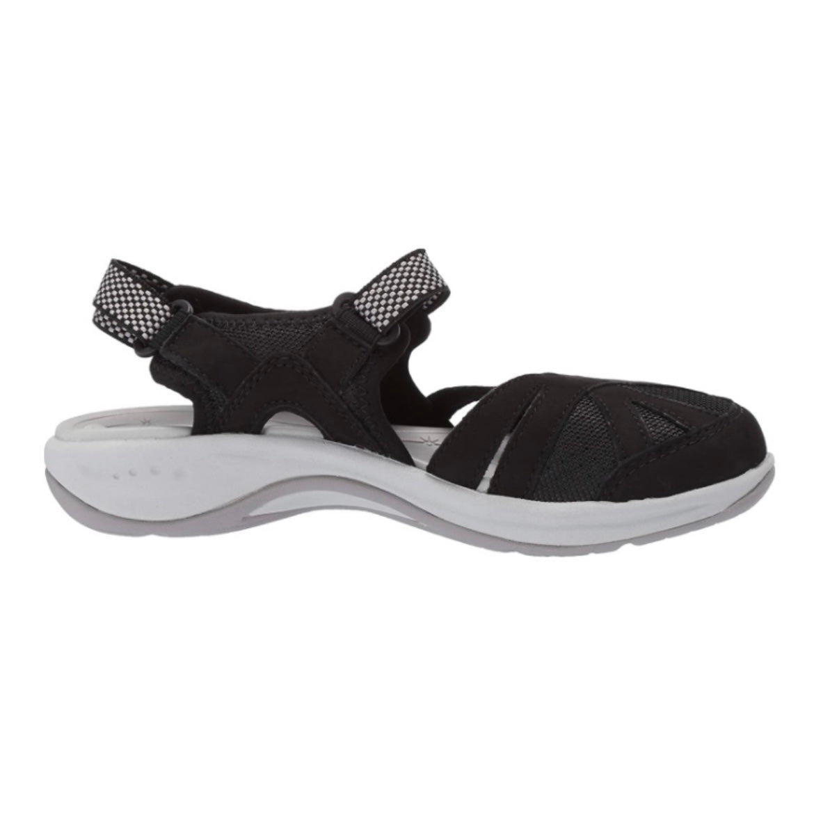 ESPLASH Black Comfort Flats Round Toe Size 11 M Women's Hiking Sandals