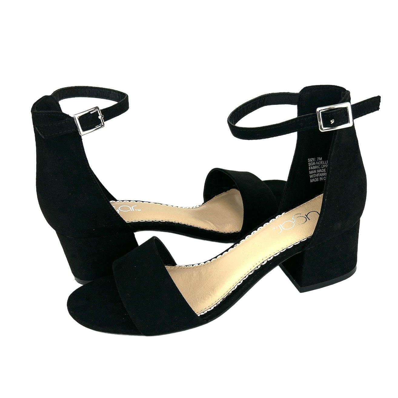 NOELLE LOW Comfort Block Heel Ankle Strap Open Toe Women's Sandals