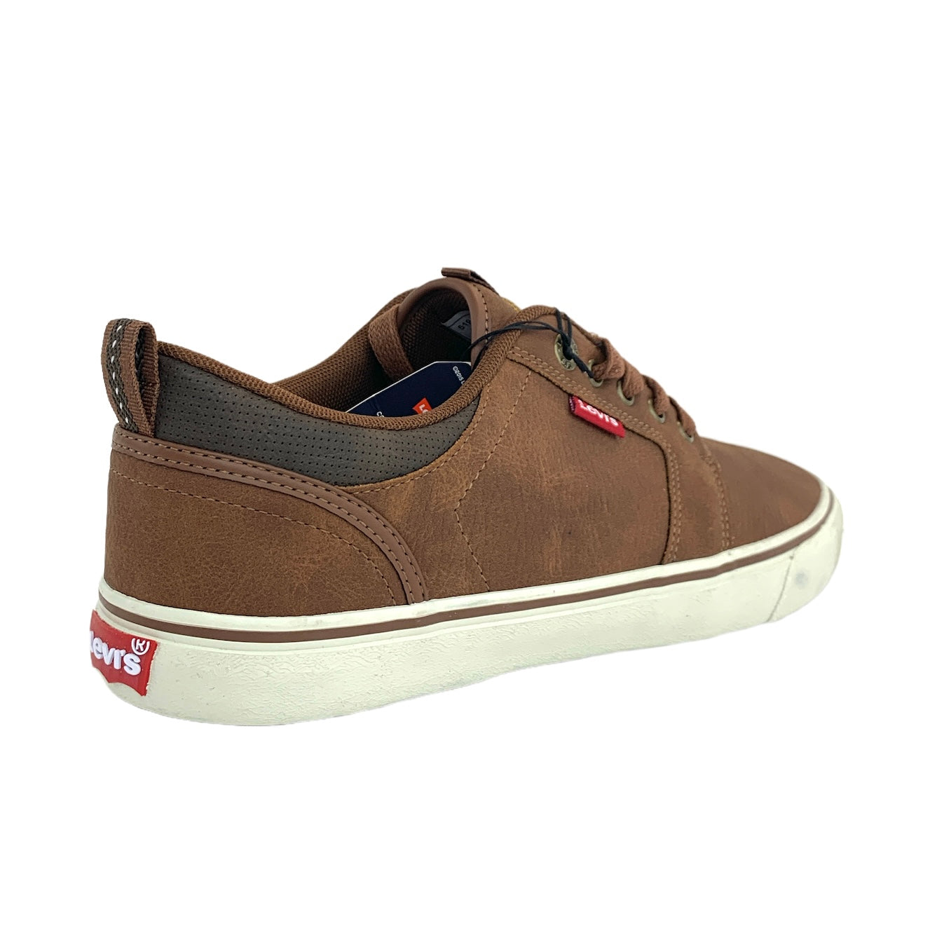 Comfort Insole Shoes Brown Low-Top Size 9.5 Men's Sneakers