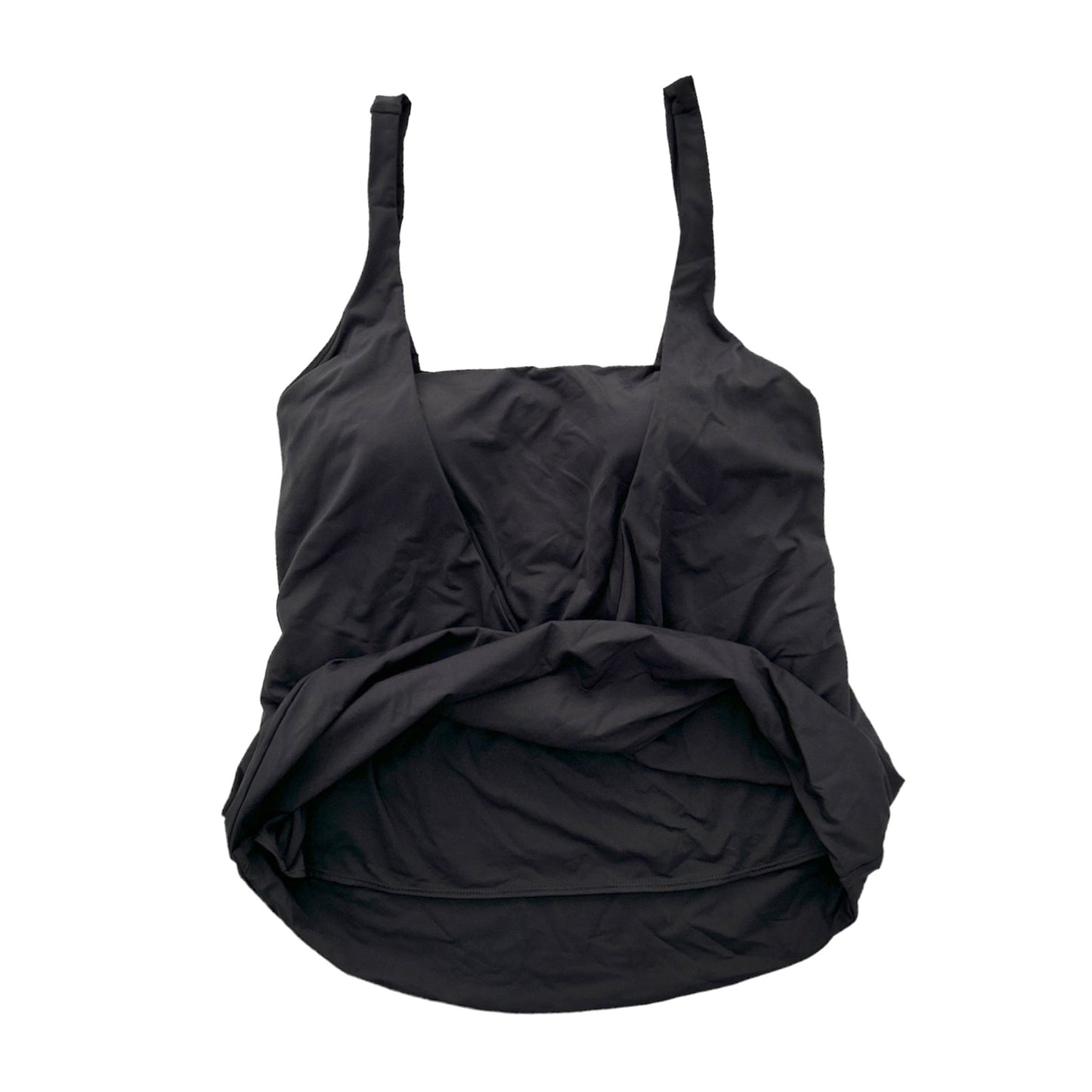 Black Tankini 2-pieces Set Top/Bottom Size 22W Women's Swimwear