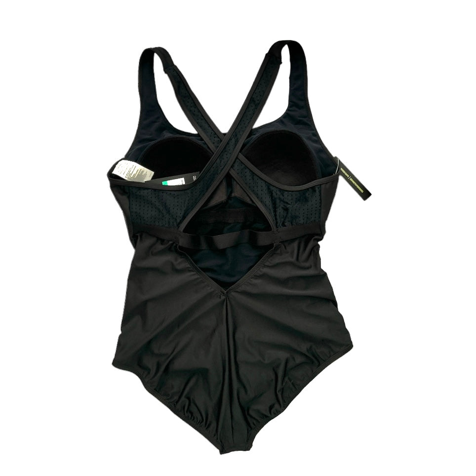 NESSA150 Hydralock Black One-Piece Swimsuit Square Neck Women's Swimwear