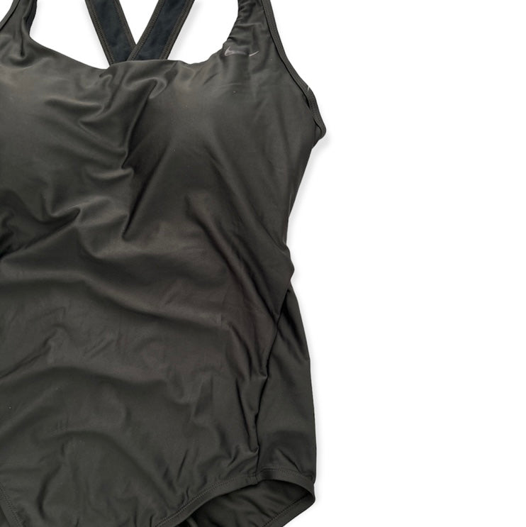 NESSA150 Hydralock Black One-Piece Swimsuit Square Neck Women's Swimwear