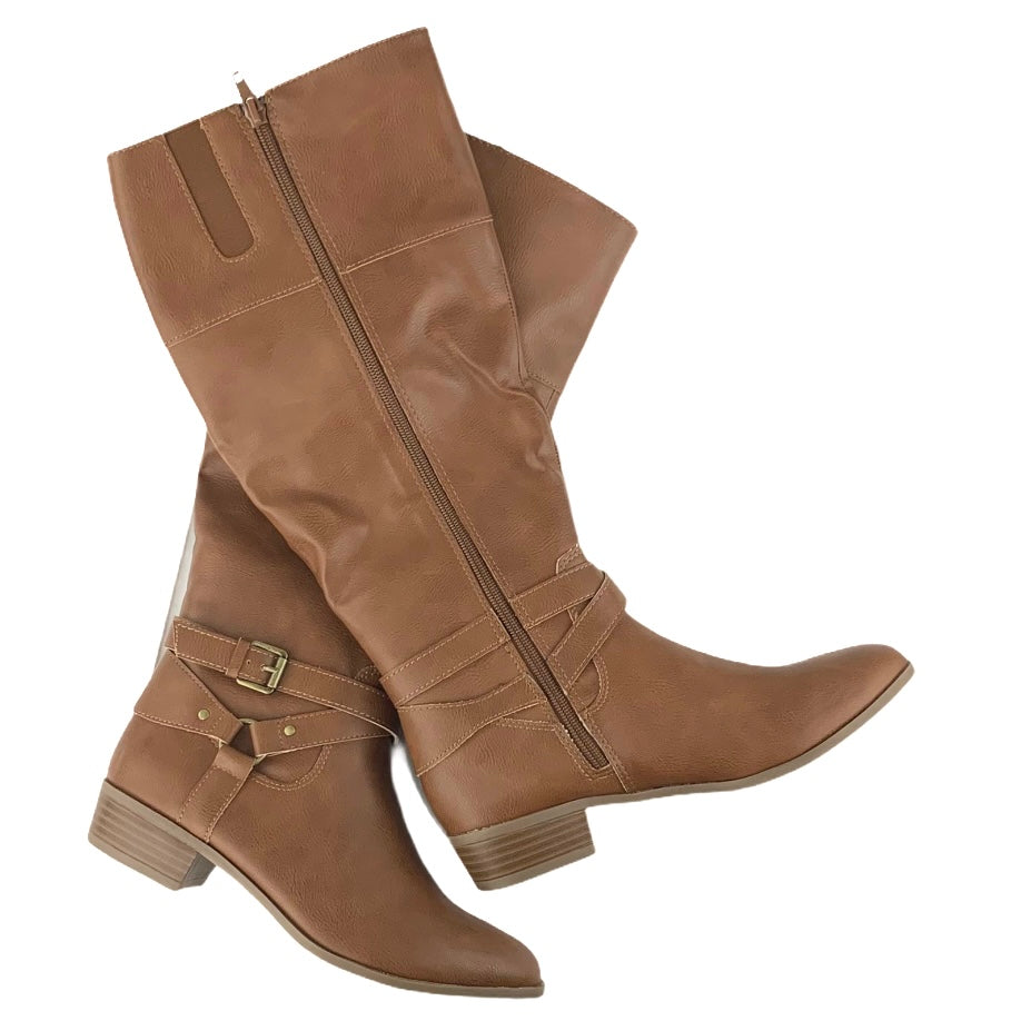 TORRANCE Memory Foam Riding Boots Women's Shoes