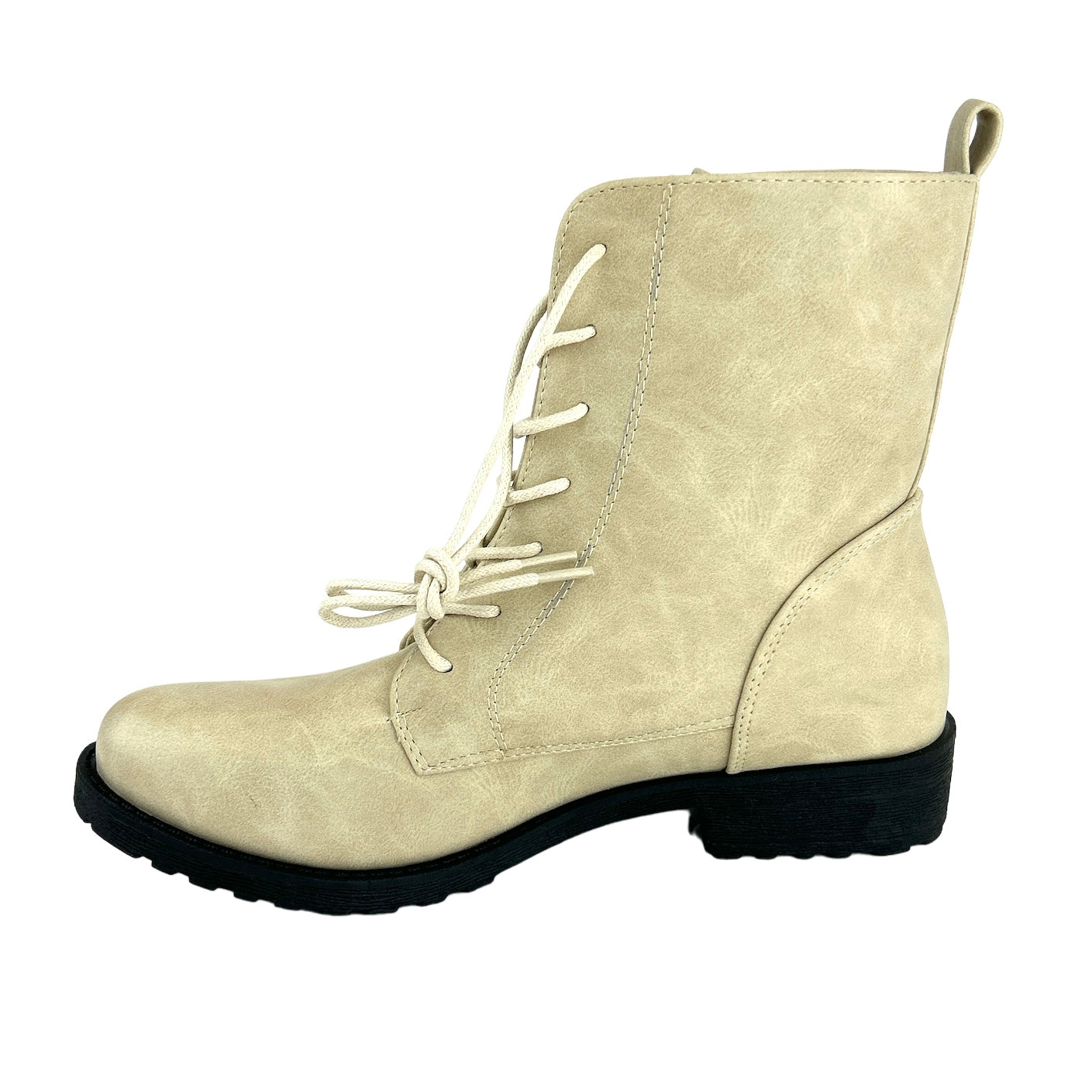 BOONEY Women's Booties Lace Up Combats Boots