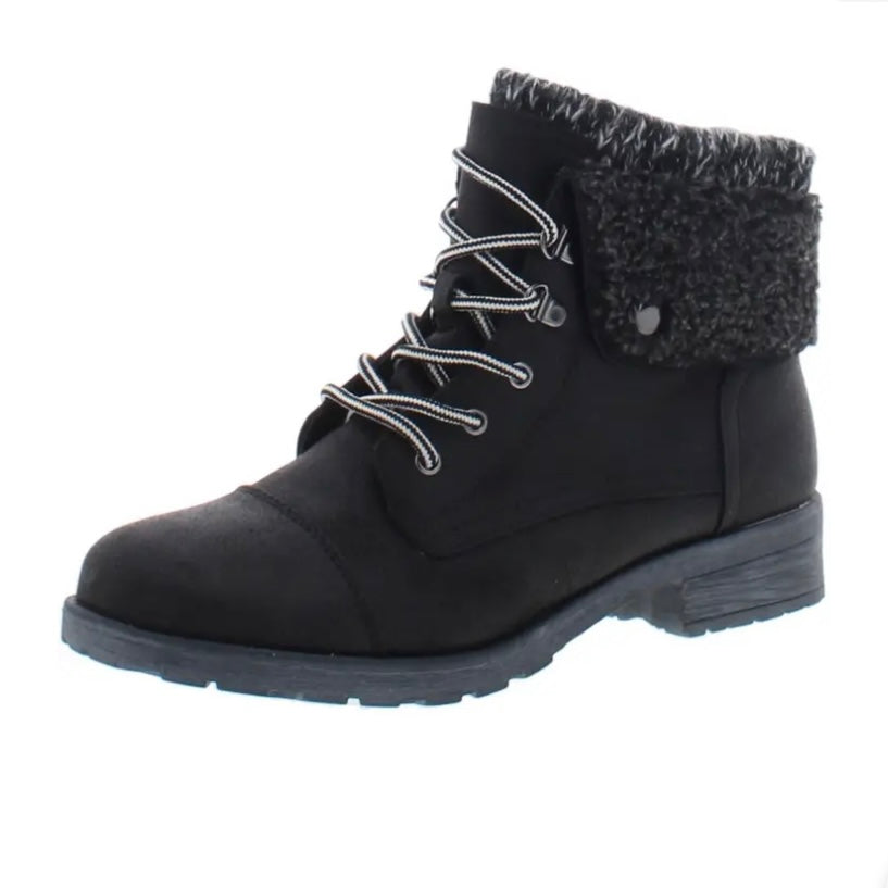 SANDRO Black Round Toe Size 8.5 M Block Heels Booties Women's Ankle Boots