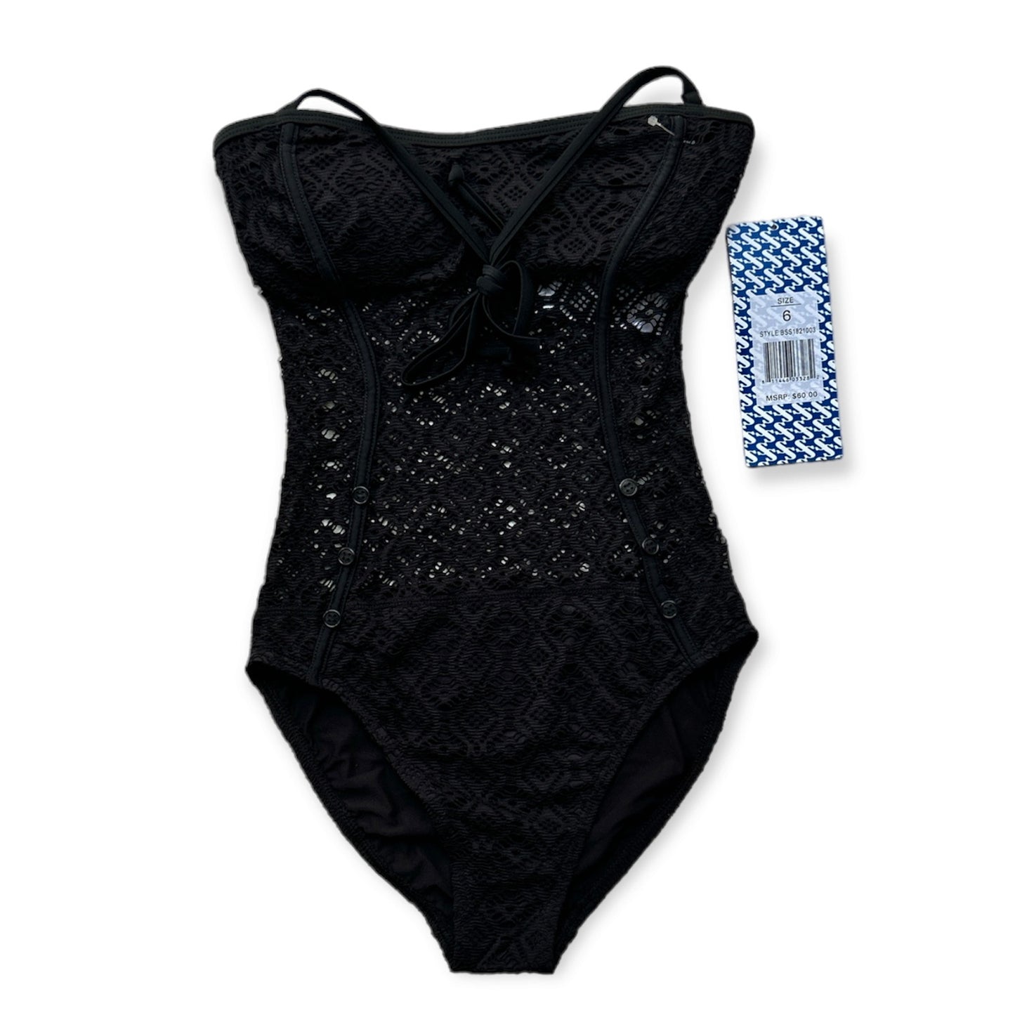 Women's One-Piece Swimsuits Black Lace