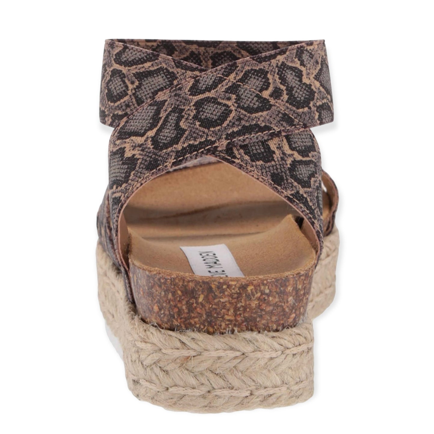 KIMMIE Espadrille Flatform Heel Double Strap Sandals
