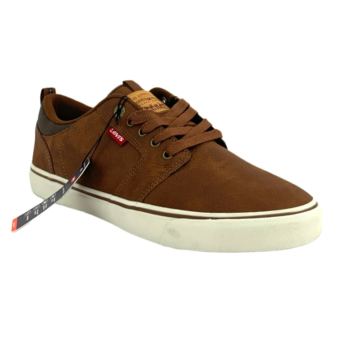 Comfort Insole Shoes Brown Low-Top Size 9.5 Men's Sneakers