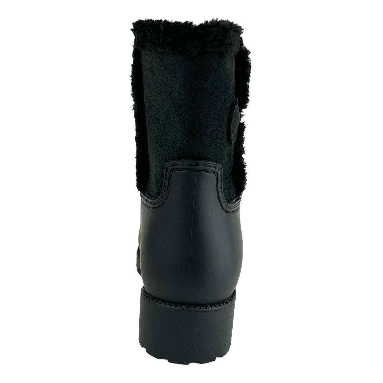 MINDY Black Matt Size 7 Rain Booties Women's Ankle Boots