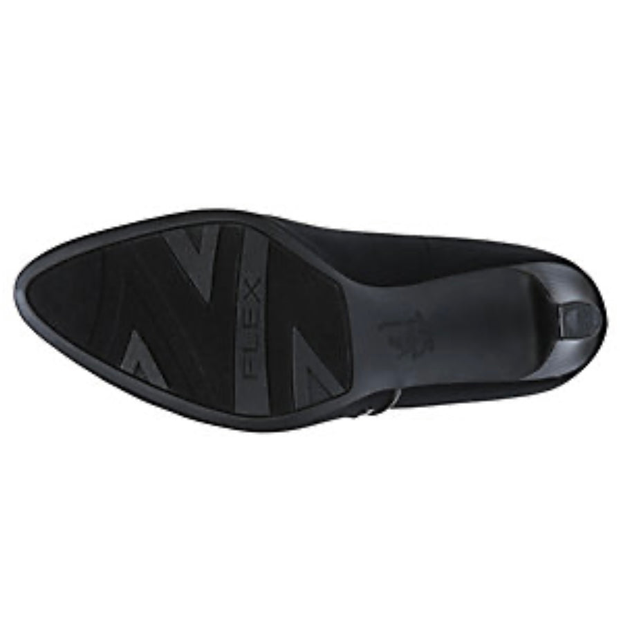 GIADA Comfort Black Suede Pointed Toe Booties Women's Ankle Boots