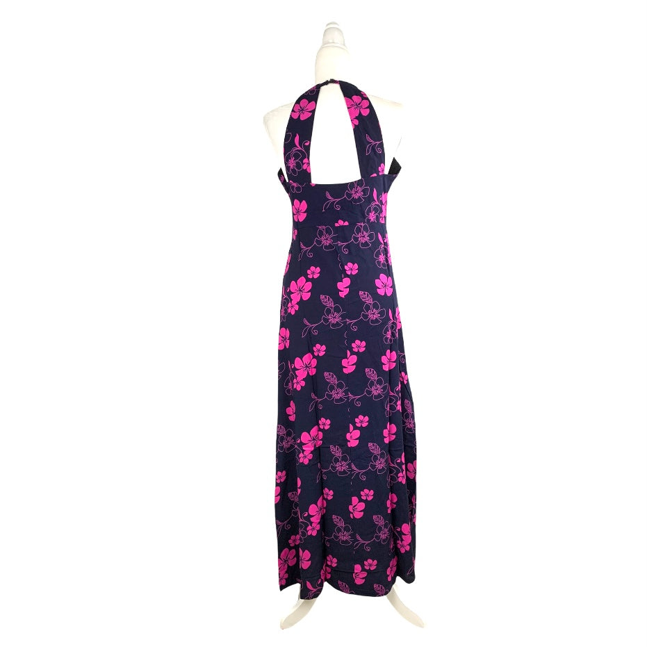 Loose Fit Halter Neck Sleeveless Women's Maxi Dress