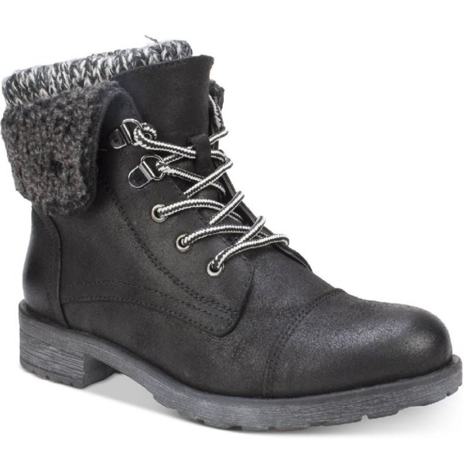 SANDRO Black Round Toe Size 8.5 M Block Heels Booties Women's Ankle Boots