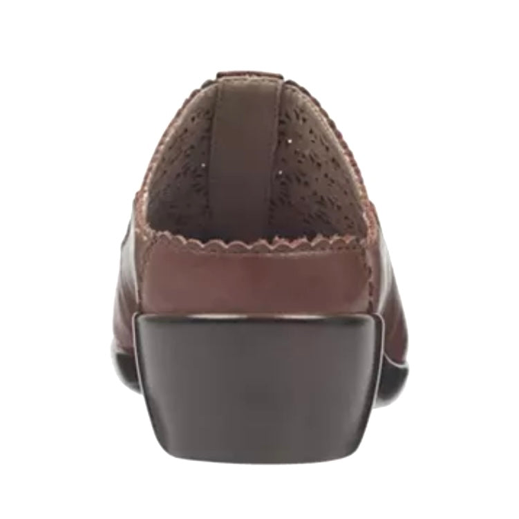 DUSK Women's Leather Slip On Casual Mules