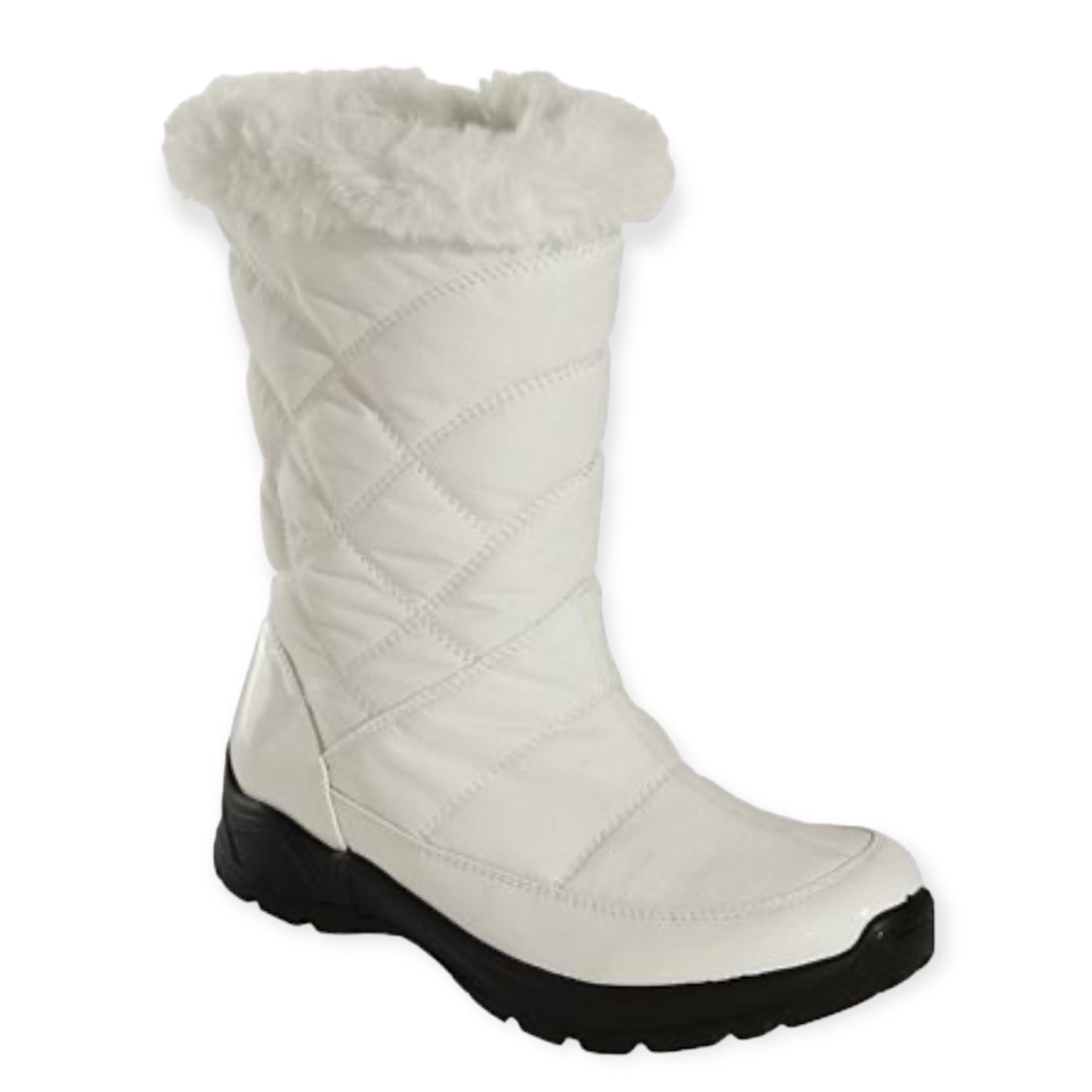 CUDDLE Waterproof White Easy Dry Women's Snow Boots