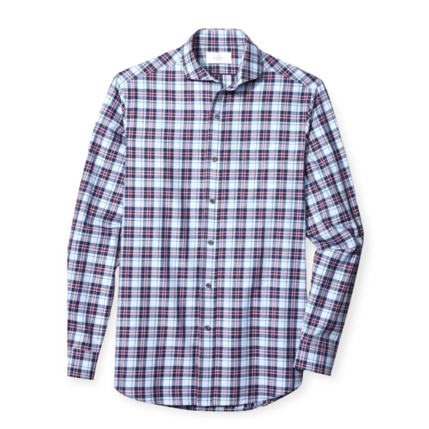 Classic Men's Plaid Print Long Sleeve Button-Down Shirt