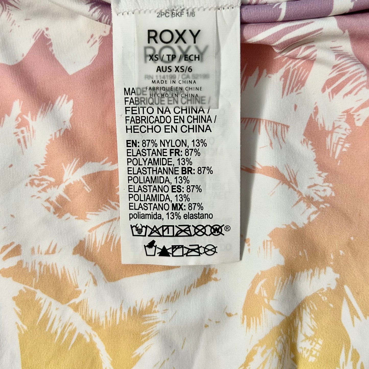 LAHAINA Palms Print Size XS One-Piece Swimsuit Women's Swimwear
