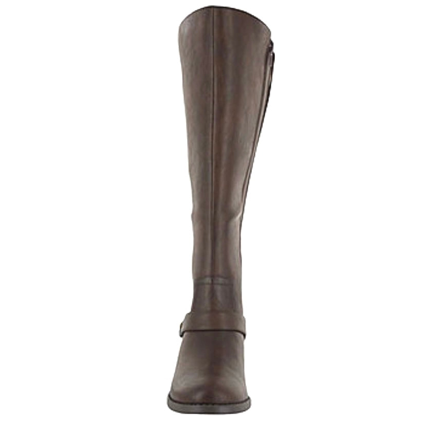 JEWEL Block Heel Round Toe Women's Riding Boots