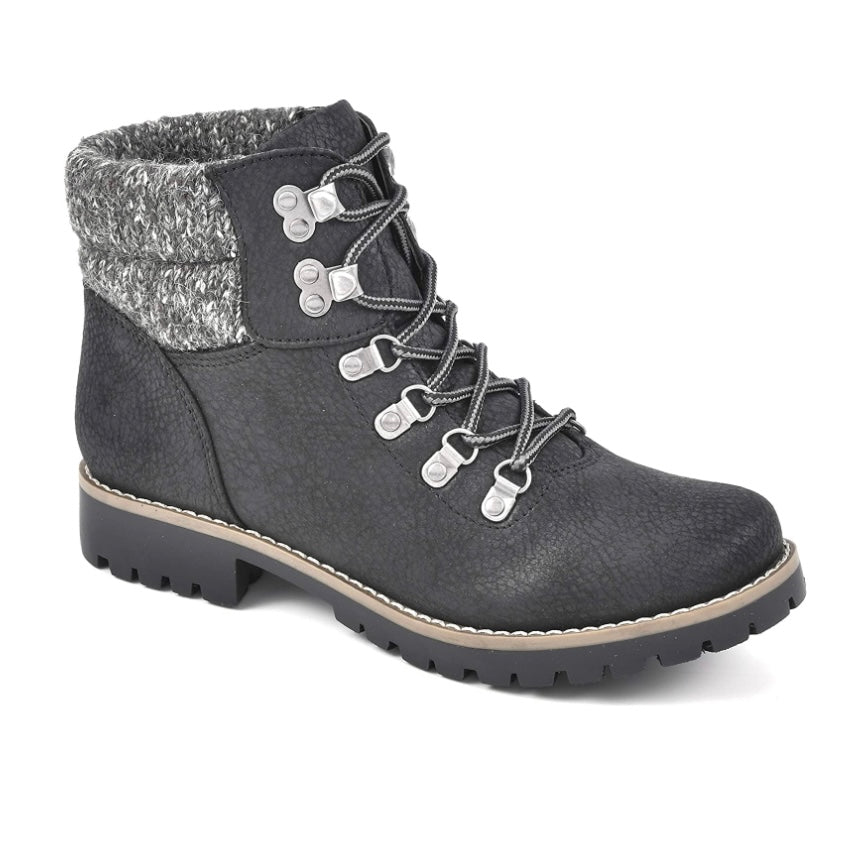 PATHFIELD Lace Up Block Heels Booties Women's Ankle Boots