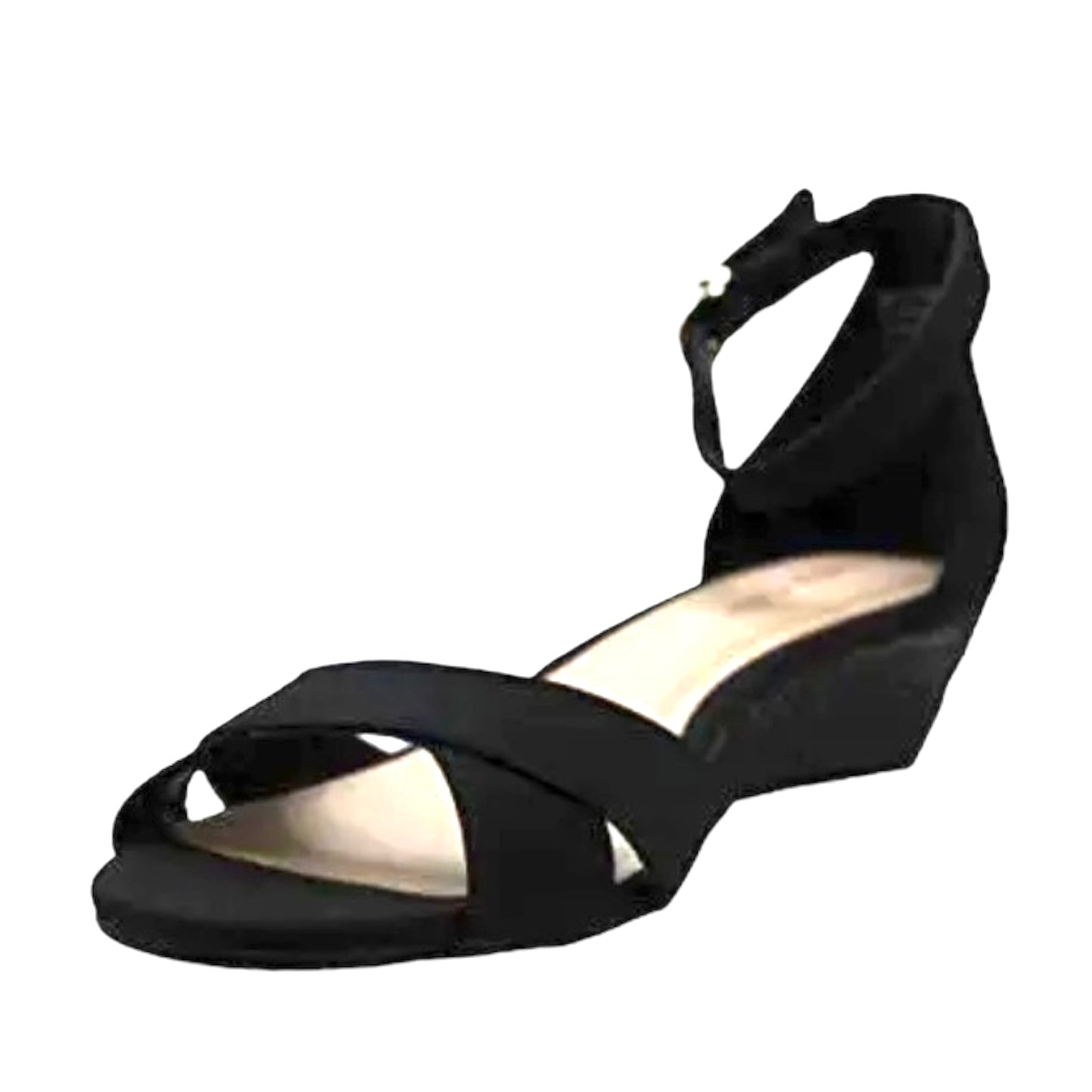 Gippi Black Size 11M Ankle Strap Women's Wedge Sandals