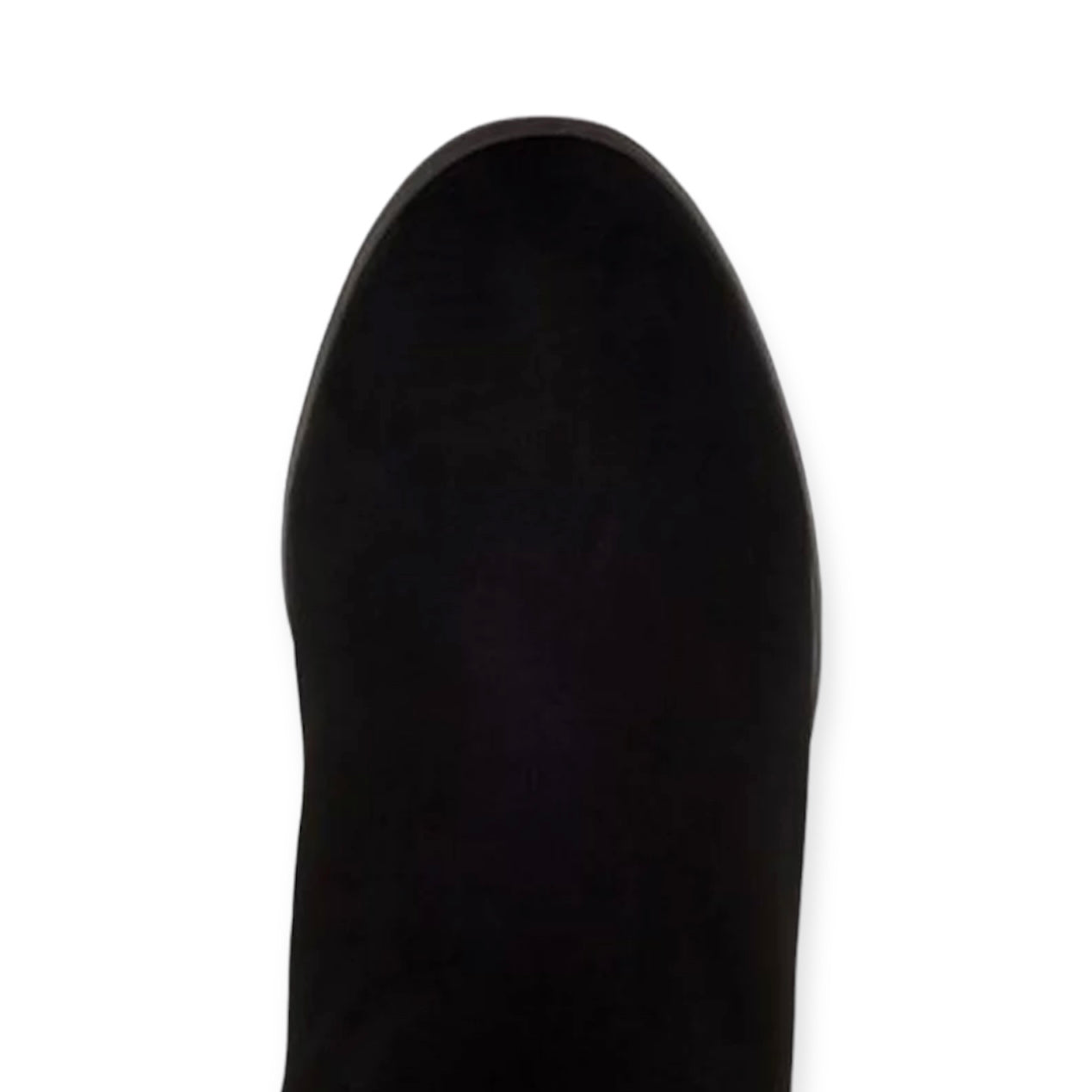KELIMAEP Black Ruched Round Toe Zip Up Women's Riding Boots