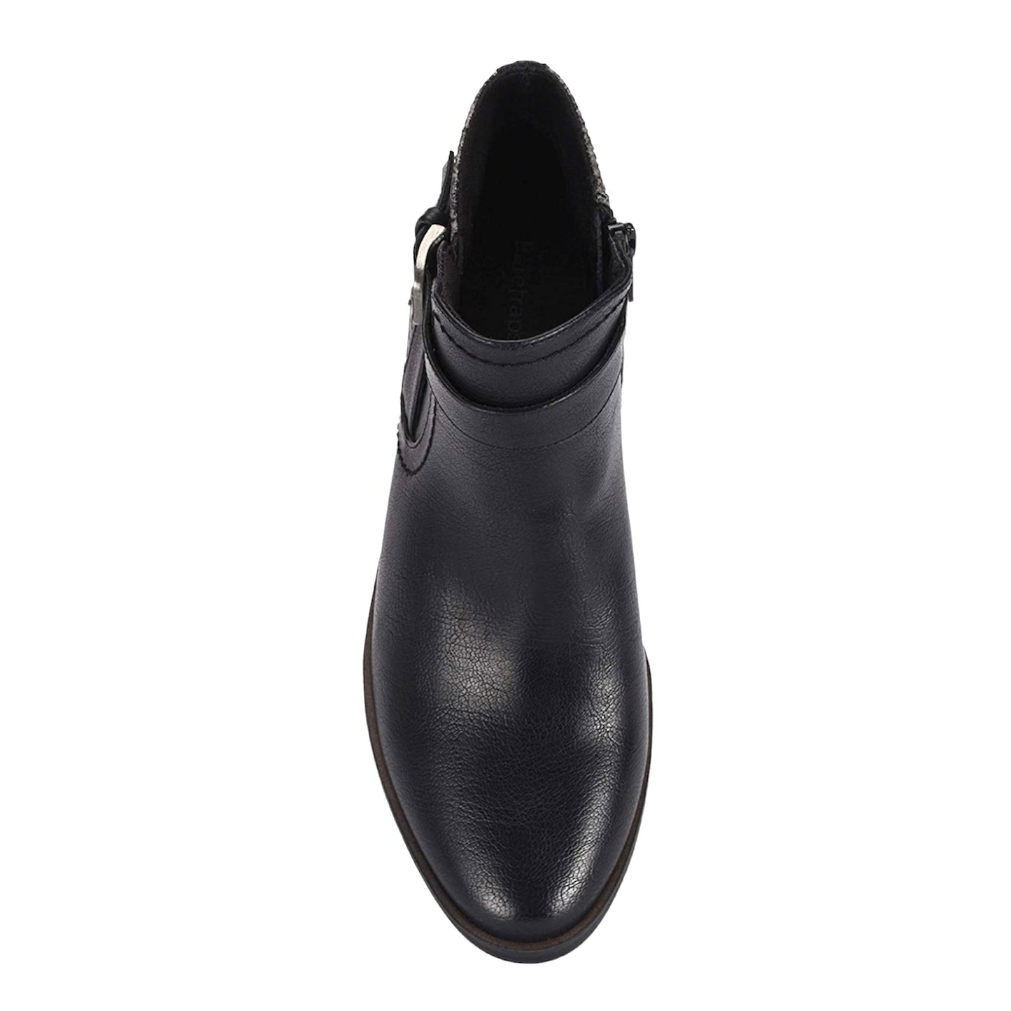 MACI Black Booties Side Zip Up Almond Toe Size 5.5 Women's Ankle Boots