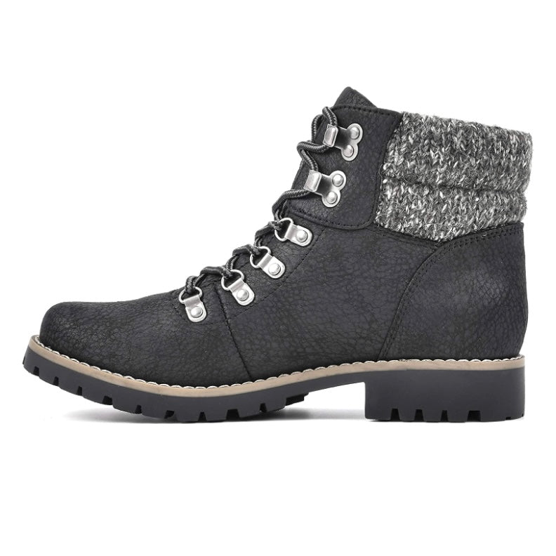 PATHFIELD Lace Up Block Heels Booties Women's Ankle Boots