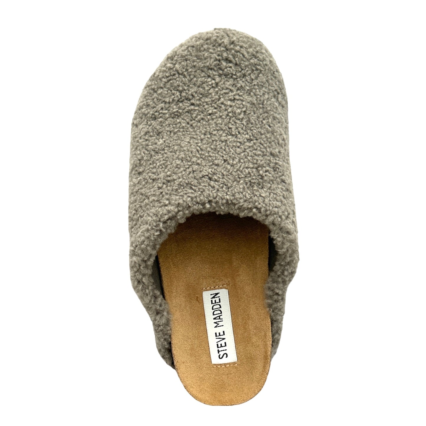 VESA Gray Faux Fur Slip On Round Toe Slipper Women's Clogs