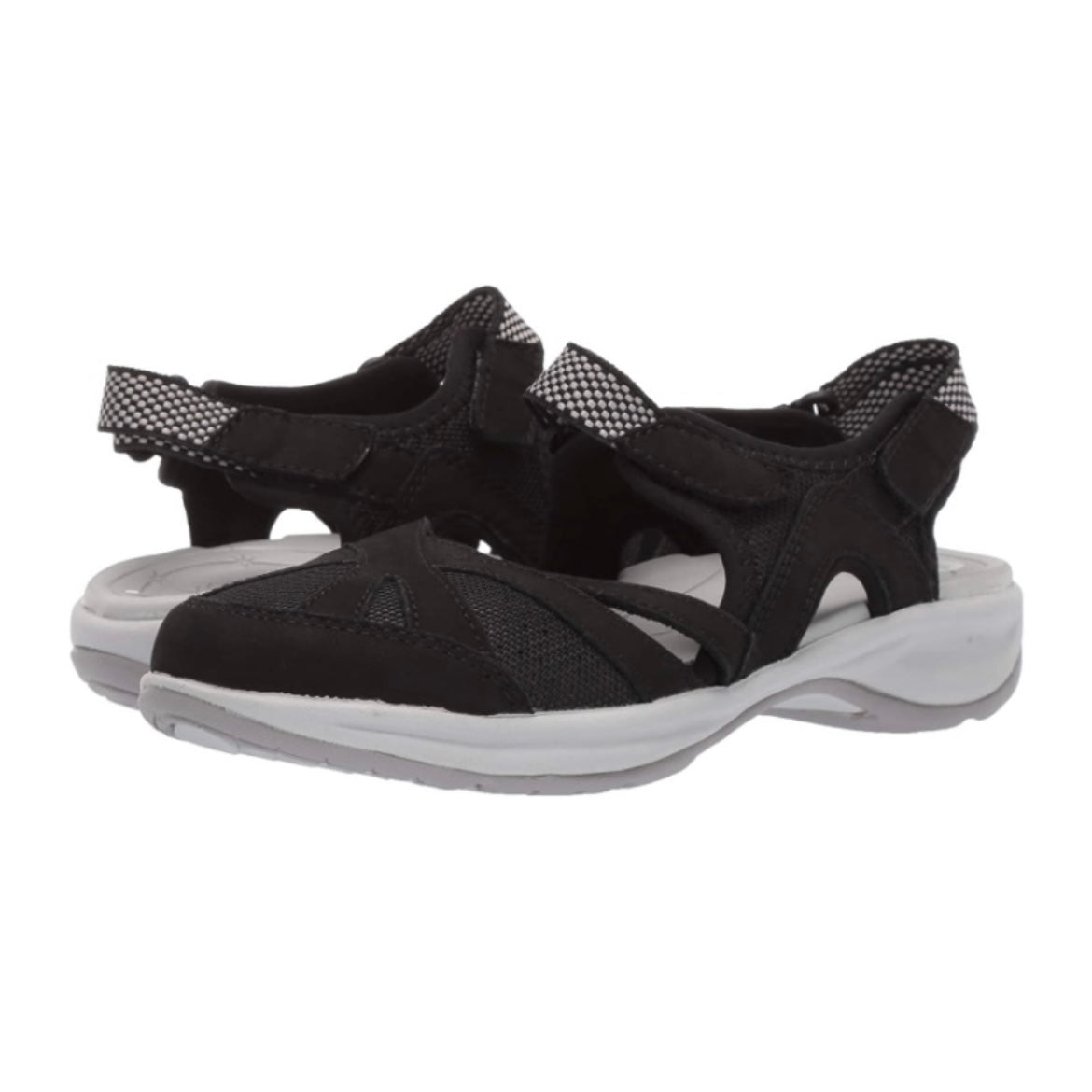 ESPLASH Black Comfort Flats Round Toe Size 11 M Women's Hiking Sandals