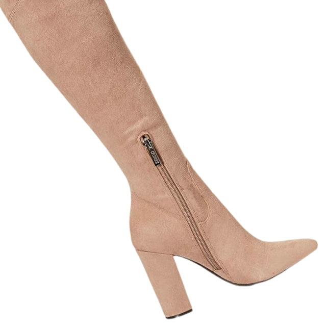MIREYA Fashion Tall Over-The-Knee Fabric Women's Boot