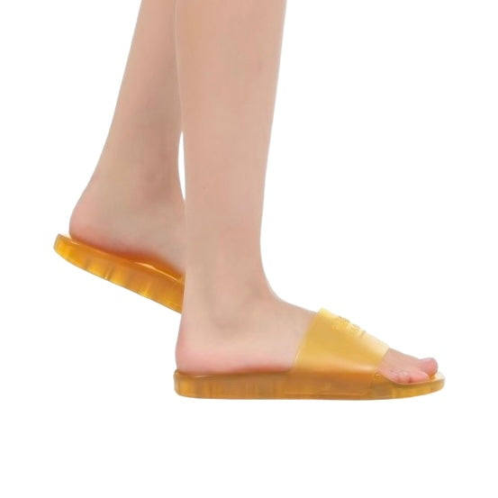 Yellow Jelly Sandals Slide Women's Flip Flop