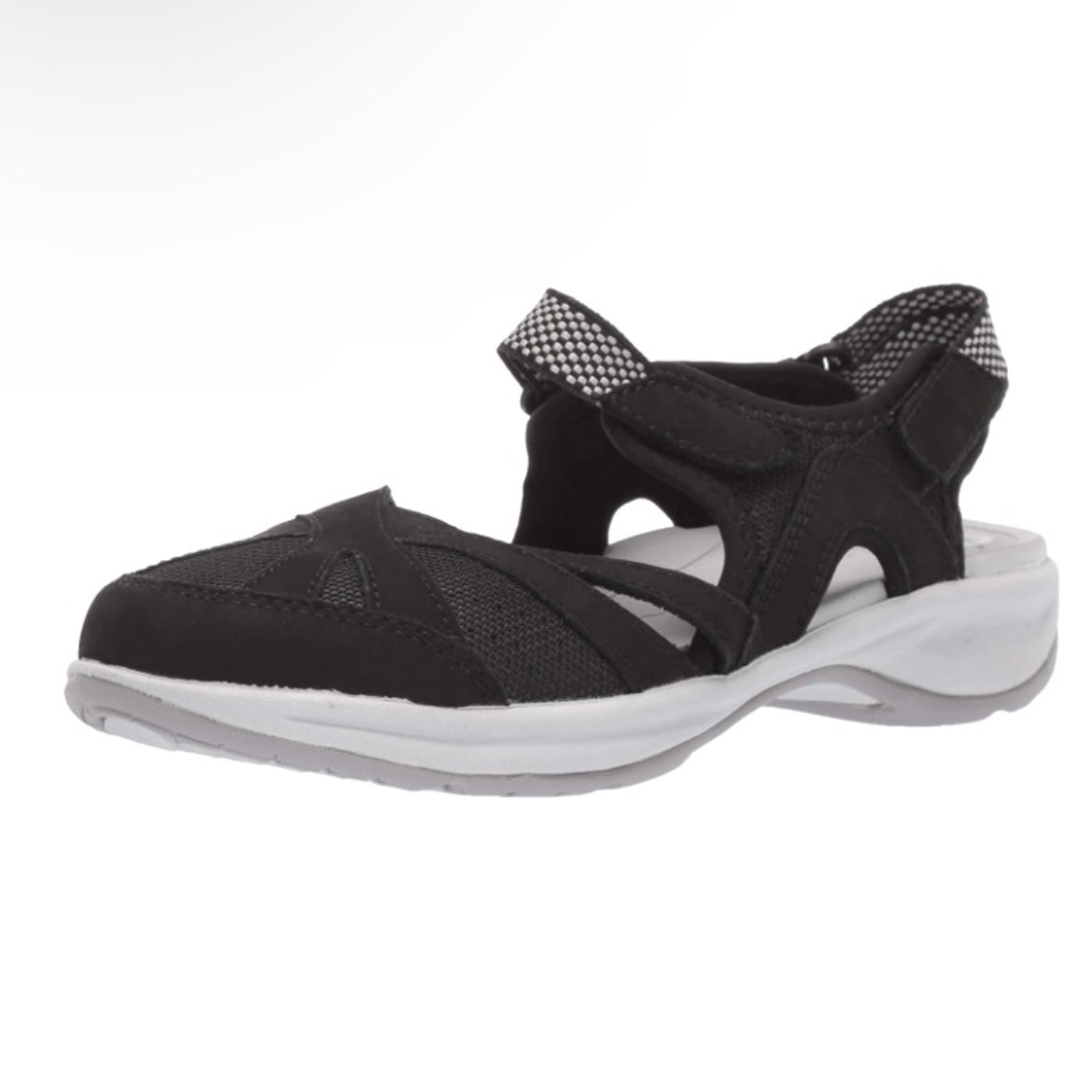ESPLASH Black Comfort Flats Round Toe Size 11 M Women's Hiking Sandals