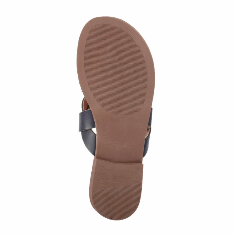 ABRIANA Women's Flip Flop Sandals Navy