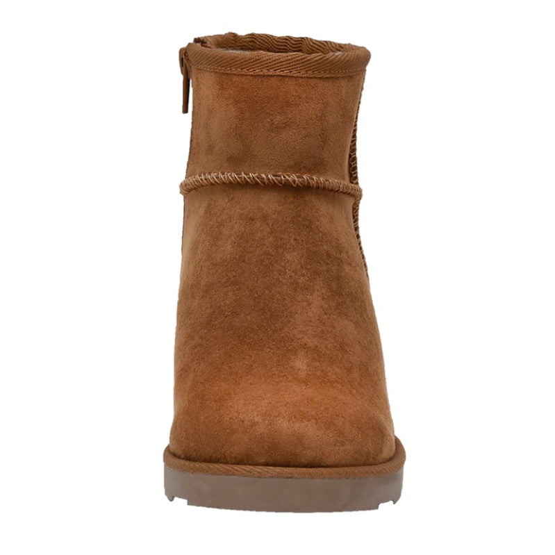 KAYLA Comfort Cozy Hidden Wedge Booties Women's Shoes