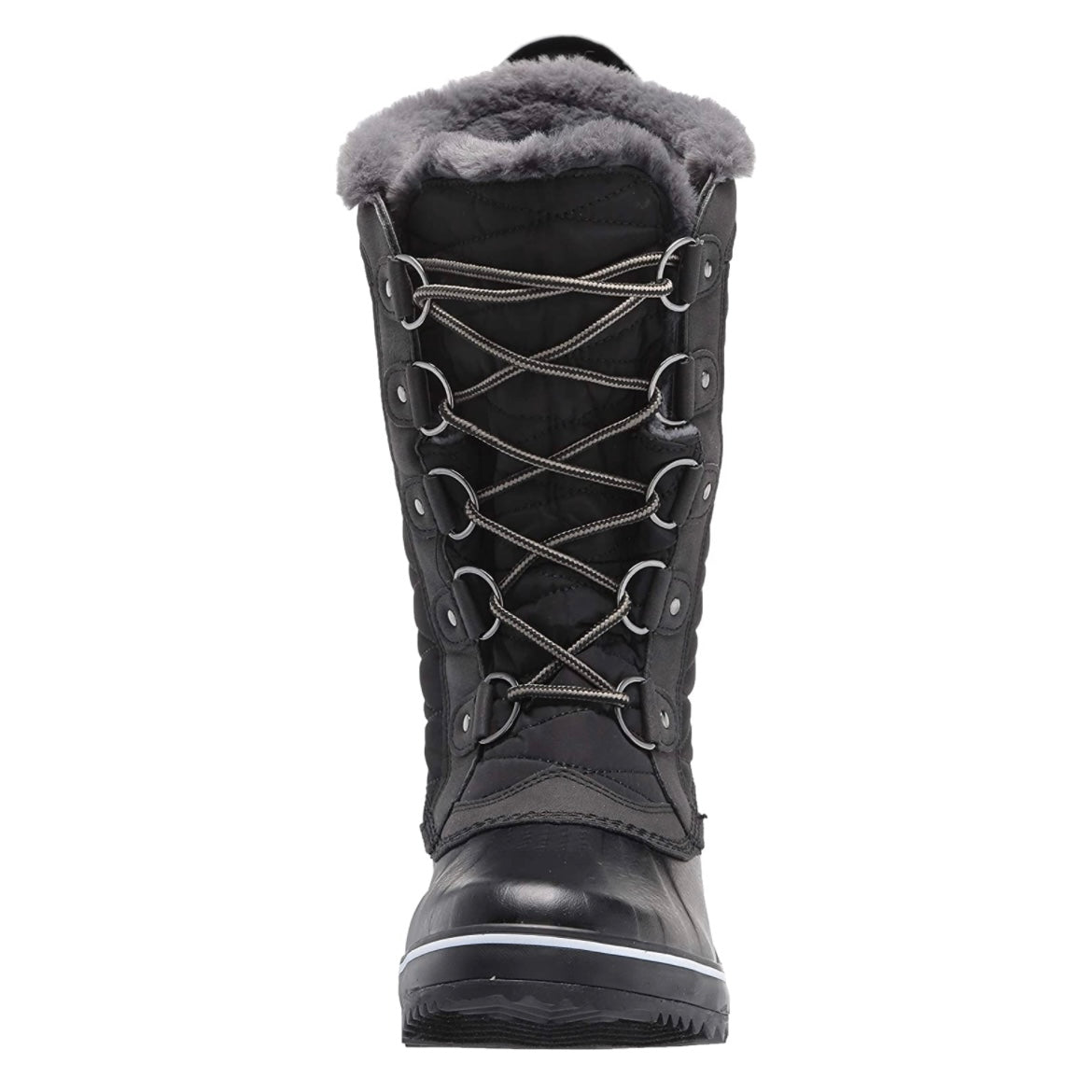Chilly Black WaterProof Round Toe Lace Up Women's Winter Boots