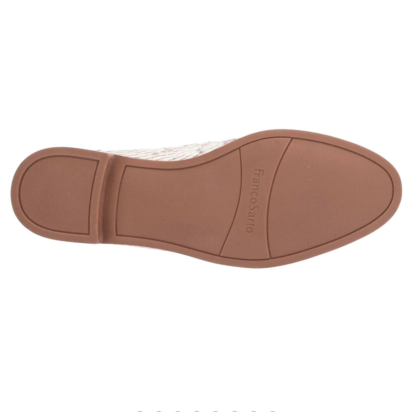 L-Hadden Natural Size 9M Almond Toe Flats Women's Loafer