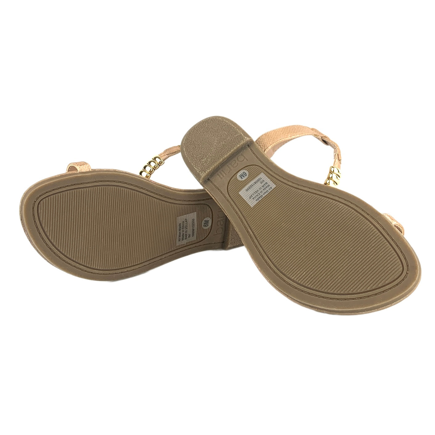 VELLAP Blush Ankle Strap Toe Ring Size 6M Flats Women's Sandals