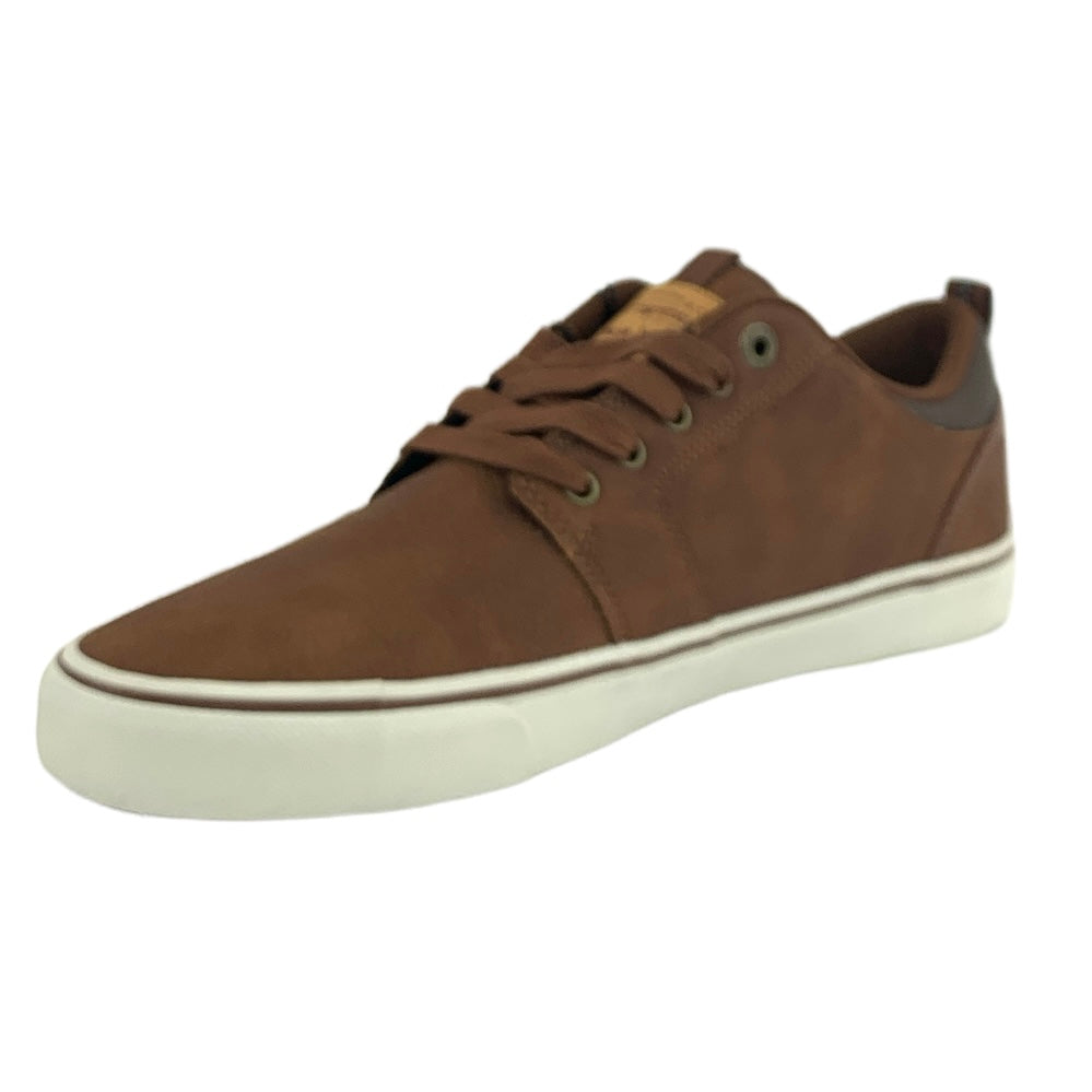 Comfort Insole Shoes Brown Low-Top Size 9.5 Men's Sneakers