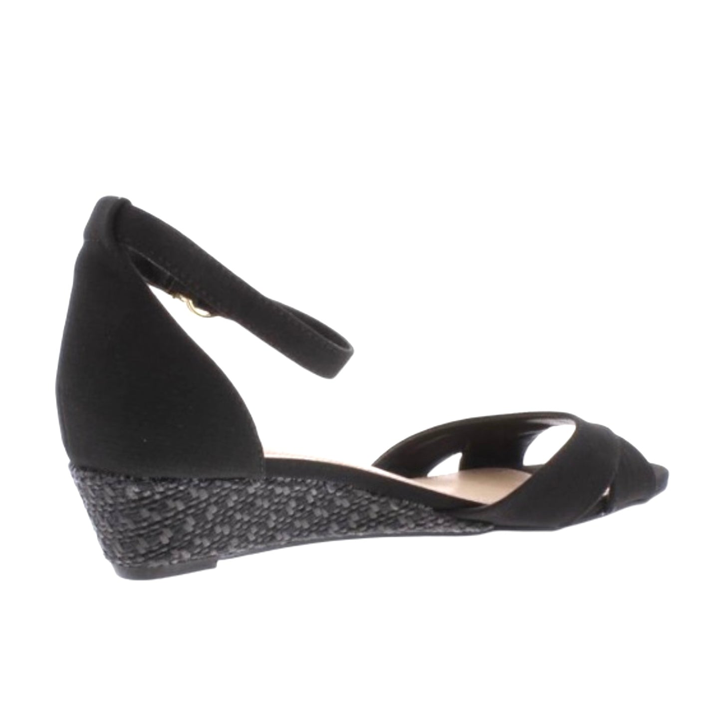 Gippi Black Size 11M Ankle Strap Women's Wedge Sandals
