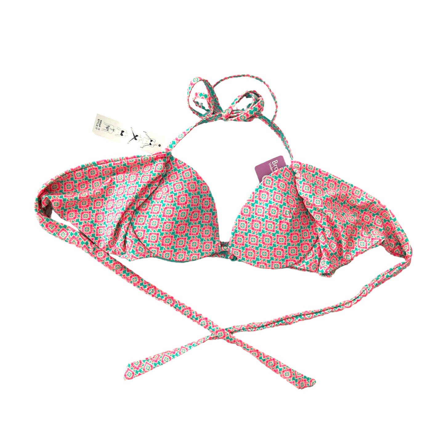 Bikini Top Wrap Bra Halter Strap Women's Swimwear