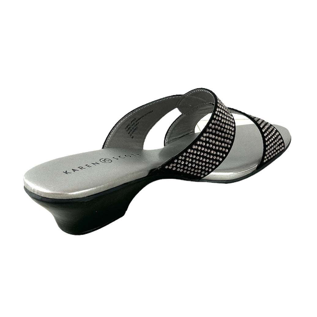 ENOREE Black Comfort Slip On Size 9 M Women's Sandals