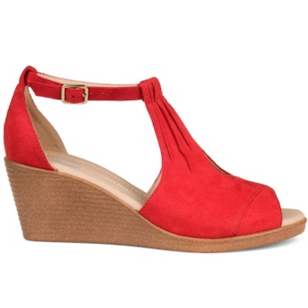 KEDZIE Women's Wedge Sandals Red