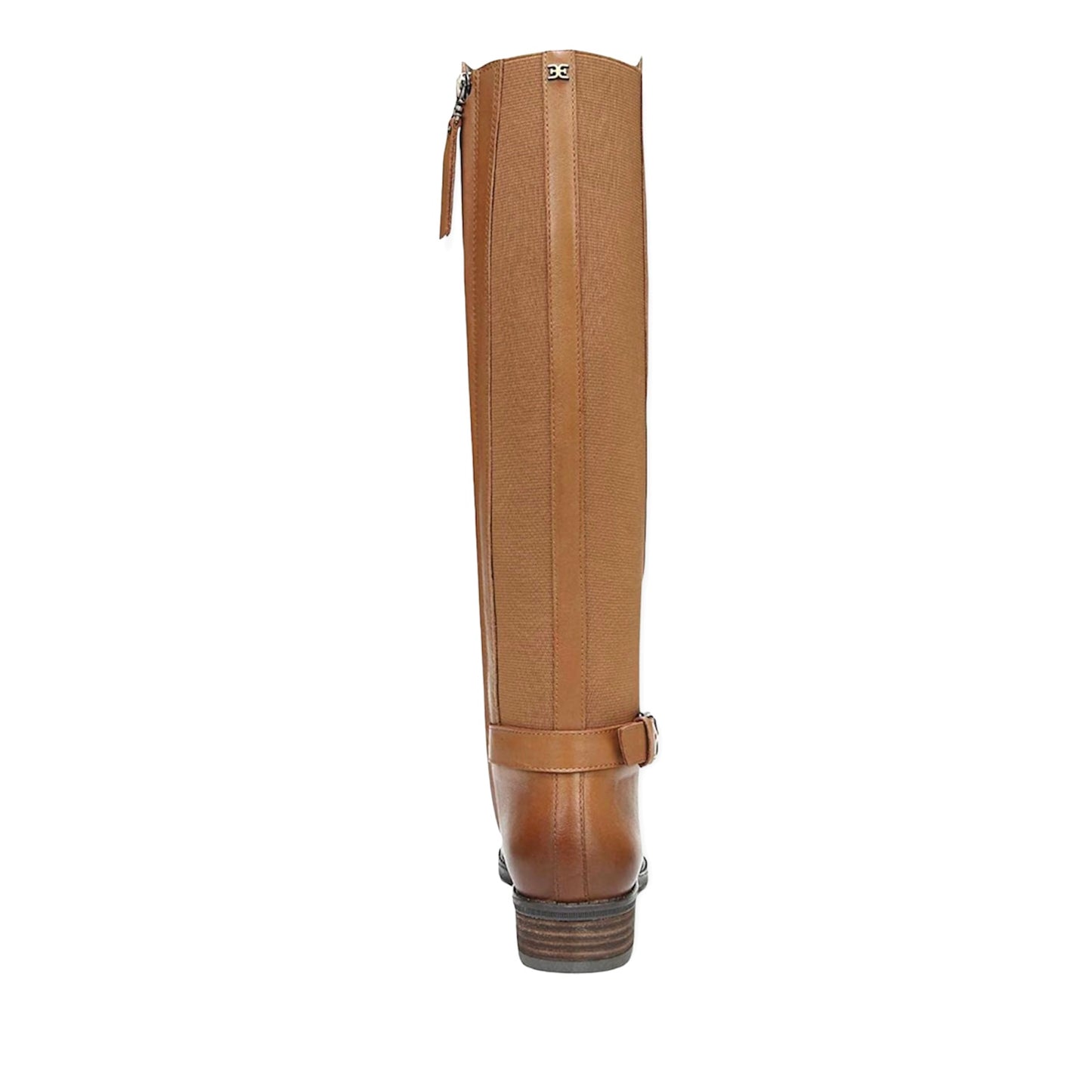 PAXTEN Leather Knee High Block Heel Almond Toe Women's Riding Boots