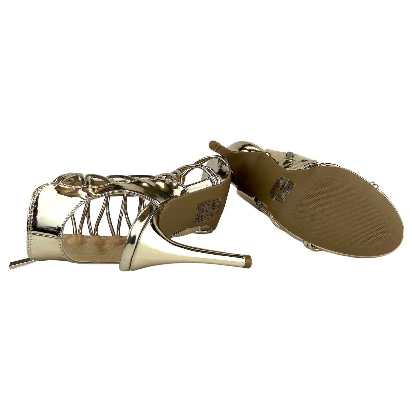 JEALOUS-18 Multi-Straps Heel Dress Sandals