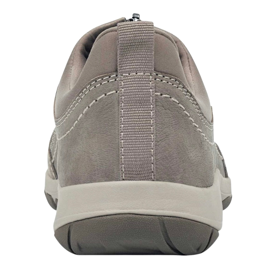 CAVE Taupe Comfort Zip Up Low Top Slip On Round Toe Women's Sneakers