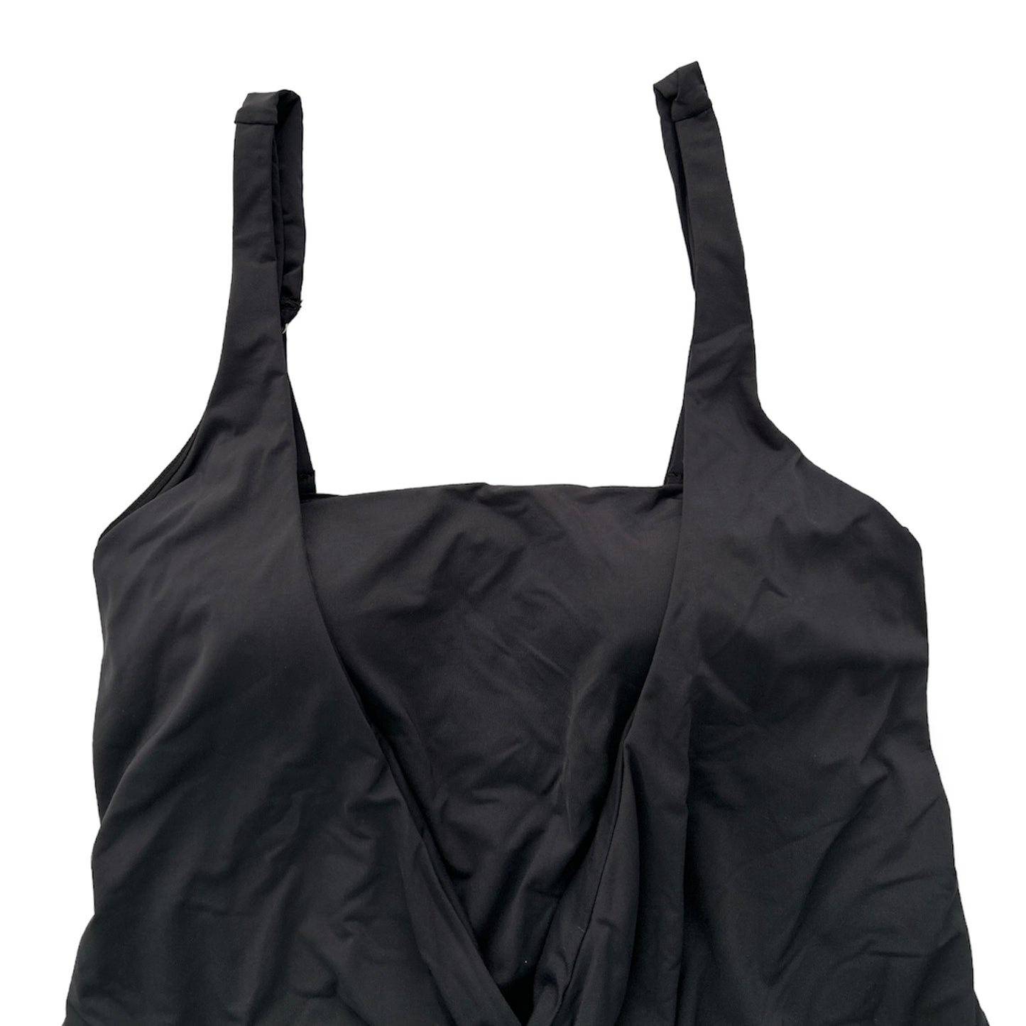 Black Tankini 2-pieces Set Top/Bottom Size 22W Women's Swimwear