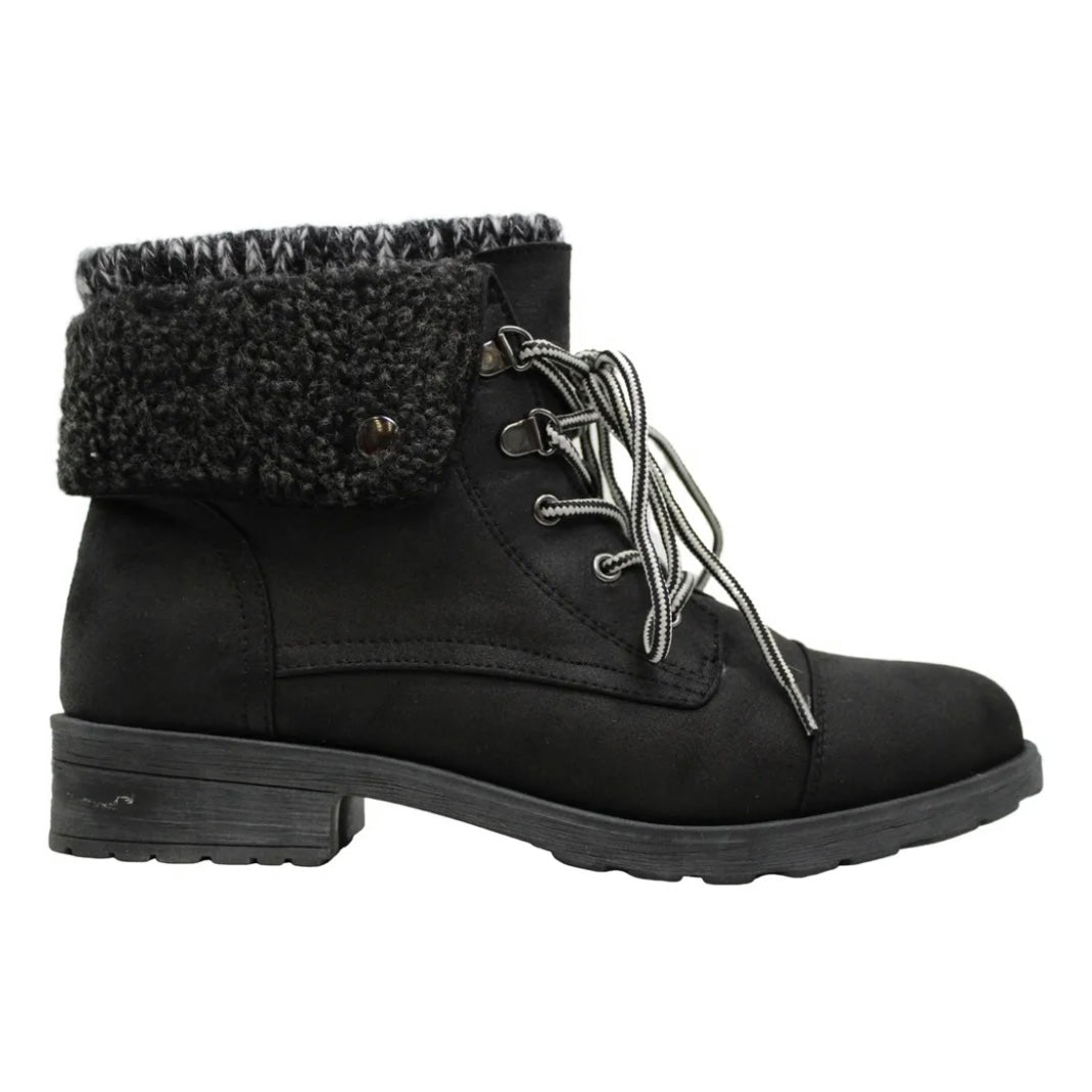 SANDRO Black Round Toe Size 8.5 M Block Heels Booties Women's Ankle Boots