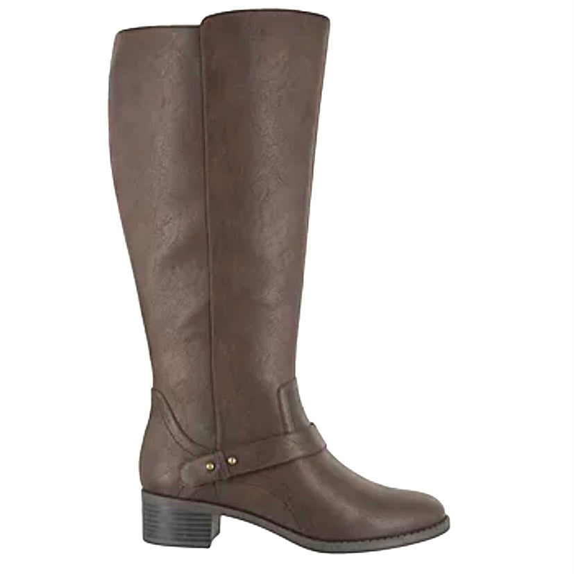 JEWEL Block Heel Round Toe Women's Riding Boots